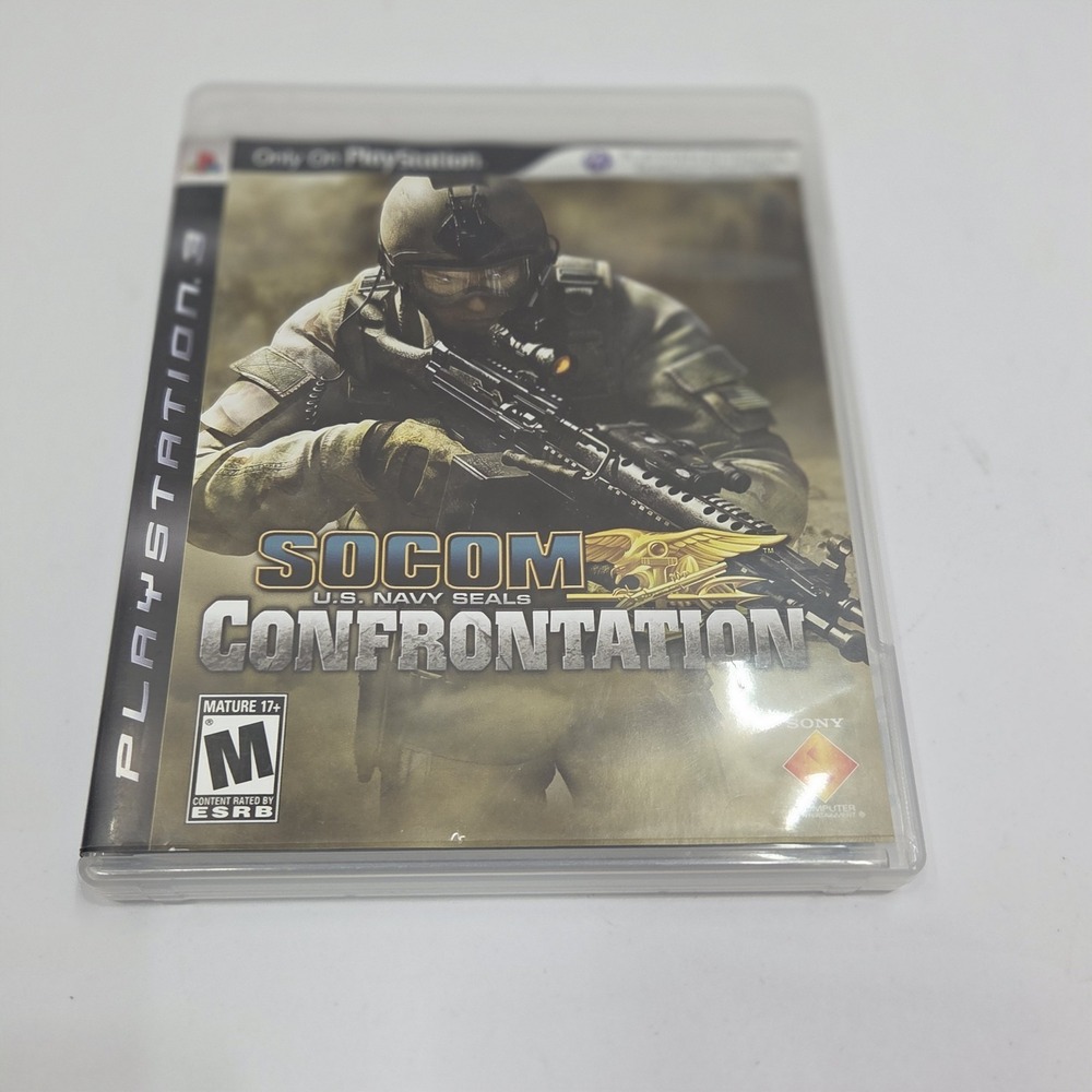 SOCOM US Navy Seals Confrontation PS3 Not For‎ Resale Complete CIB Manual